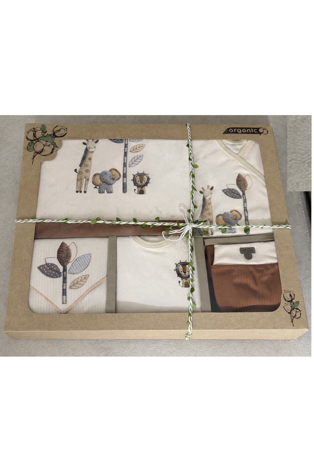 Organic Zoo Baby %100 Pamuk 10’lu Lüks Hastane Çıkışı Seti | Yenidoğan
