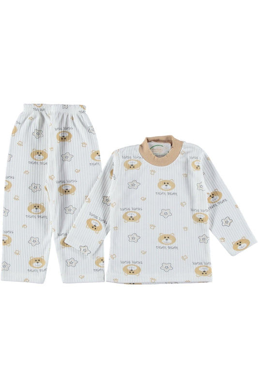 Koala Baskılı Yıldız Desenli Çocuk Pijama Takımı