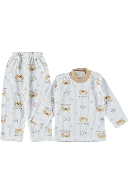 Koala Baskılı Yıldız Desenli Çocuk Pijama Takımı