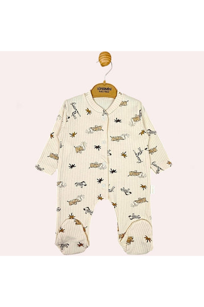 HAYVAN DESENLİ PATİKLİ BEBEK TULUM 0-3 Ay, 3-6 Ay, 6-9 Ay