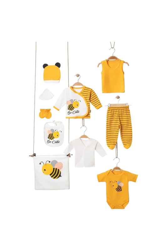 Arılı Unisex Bebek 10’lu Set %100 Pamuk | 1 Ay